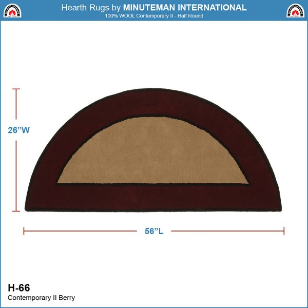 Berry, Contemporary II Half Round Rug by Minuteman - Image 2
