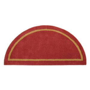 Sangria, Contemporary Half Round Rug by Minuteman