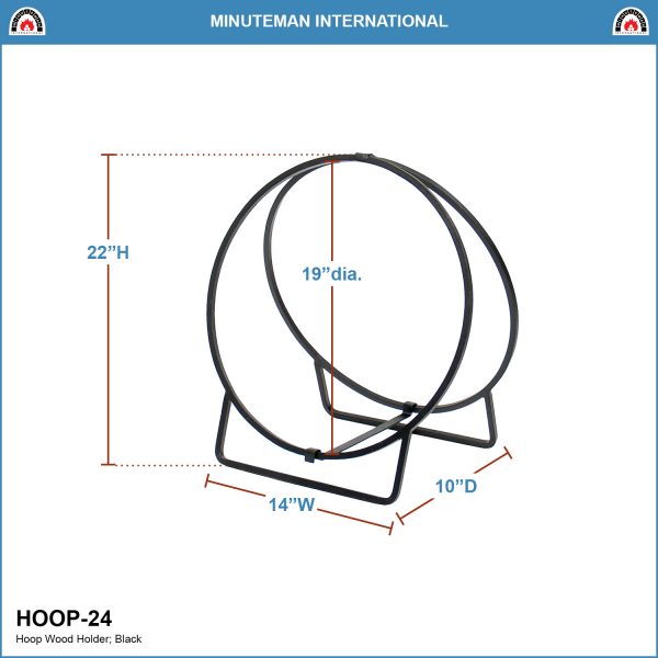 24-in Log Holder Hoop by Minuteman - Image 2