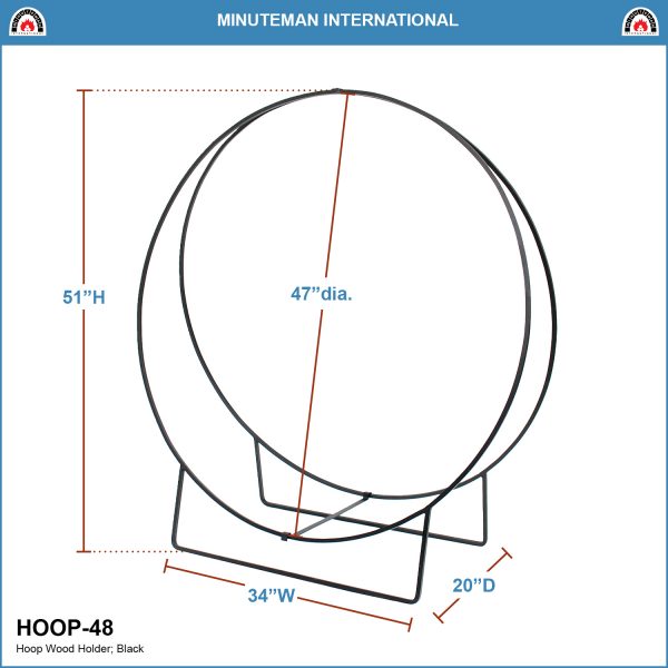 48-in Log Holder Hoop by Minuteman - Image 2