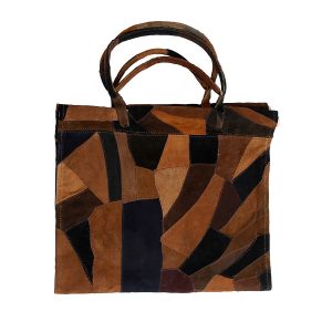 Patchwork, Suede Log Carrier by Minuteman
