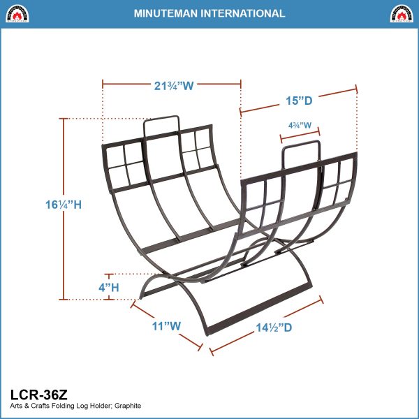 Arts & Craft Log Holder by Minuteman - Image 2