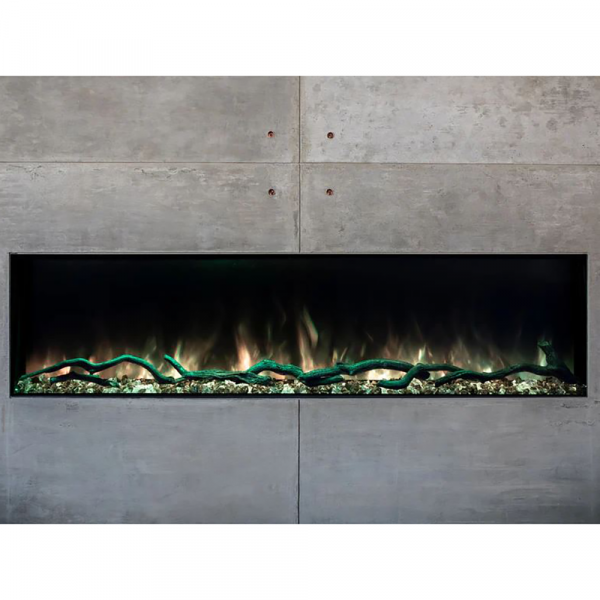 Modern Flames Landscape Pro Slim 56" Single-Sided Built-In Electric Fireplace - LPS-5616 - Image 2
