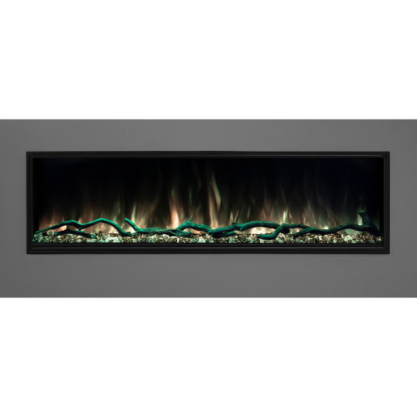 Modern Flames Landscape Pro Slim 96" Single-Sided Built-In Electric Fireplace - LPS-9616 - Image 11