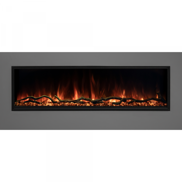 Modern Flames Landscape Pro Slim 96" Single-Sided Built-In Electric Fireplace - LPS-9616 - Image 12