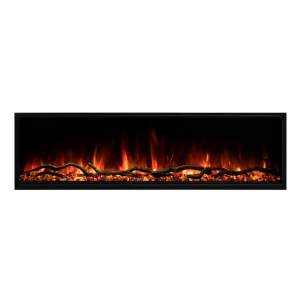 Modern Flames Landscape Pro Slim 96" Single-Sided Built-In Electric Fireplace - LPS-9616