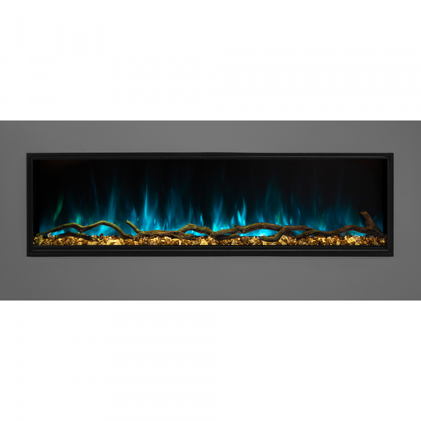 Modern Flames Landscape Pro Slim 96" Single-Sided Built-In Electric Fireplace - LPS-9616 - Image 6