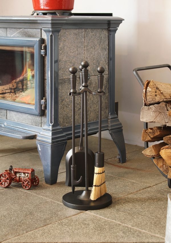Holden Mini Fireplace Tool Set, Black by Minuteman - Image 4