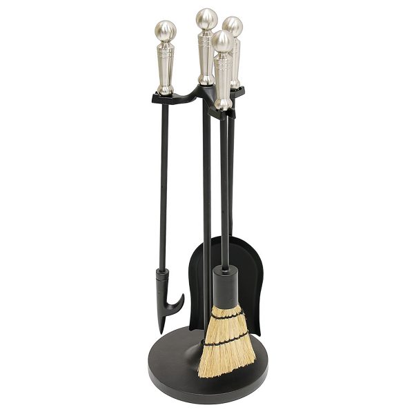 Holden Mini Fireplace Tool Set, Satin Nickel by Minuteman