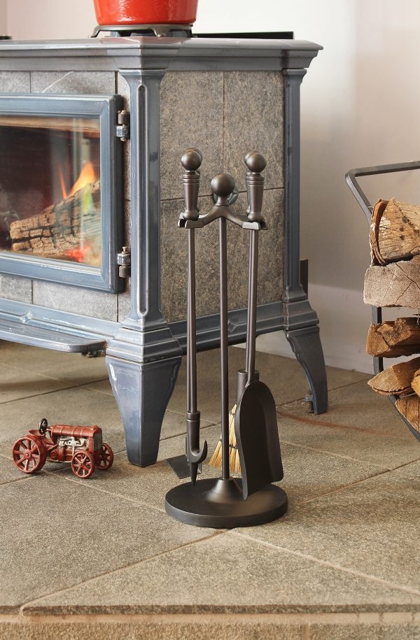 Paxton Mini Fireplace Tool Set, Black by Minuteman - Image 4