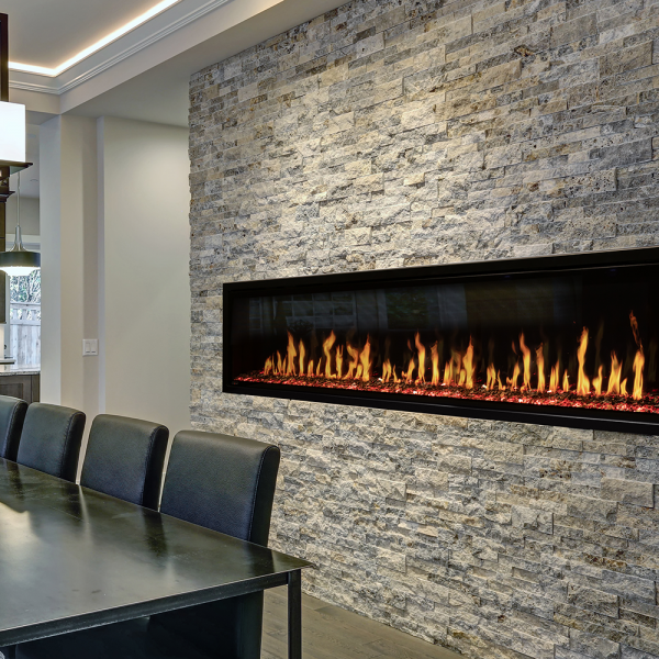 Modern Flames Orion Slim 100" Single-Sided HELIOVISION Virtual Electric Fireplace - OR100-SLIM - Image 2