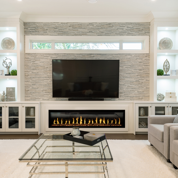 Modern Flames Orion Slim 76" Single-Sided HELIOVISION Virtual Electric Fireplace - OR76-SLIM - Image 2
