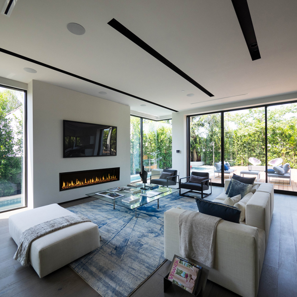 Modern Flames Orion Slim 76" Single-Sided HELIOVISION Virtual Electric Fireplace - OR76-SLIM - Image 3