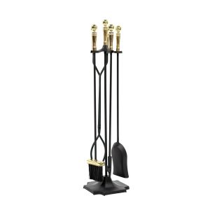 Concord Tool Set, Black w/ Polished Brass by Minuteman