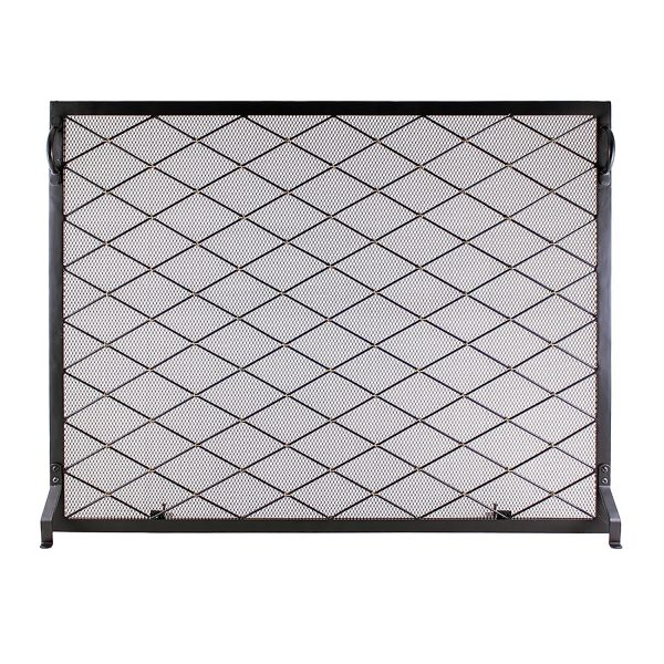 38 x 30-in.Harlequin Flat Fireplace Screen by Minuteman