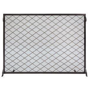 50 x 36-in. Harlequin Flat Fireplace Screen by Minuteman