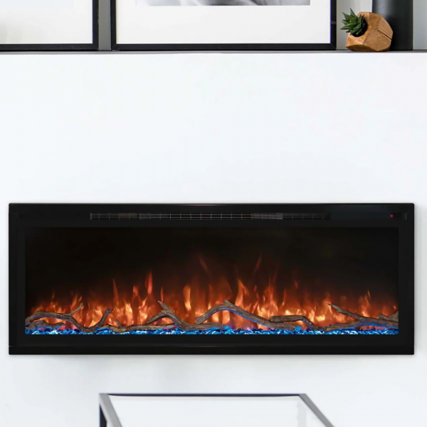 Modern Flames Spectrum Slimline 60" Ultra-Slim Build-In Electric Fireplace - SPS-60B - Image 2