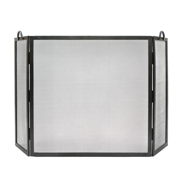 Flat Top, 36x36-in, Graphite, Twisted Rope Folding Screen by Minuteman
