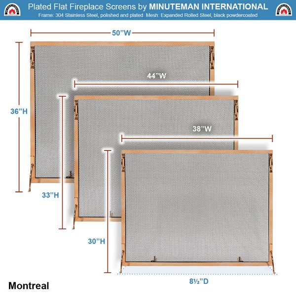 38x30-in Montreal Copper Screen by Minuteman - Image 3