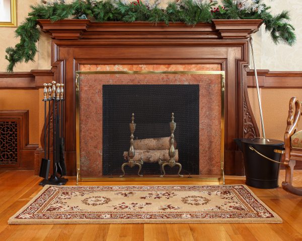 44x33-in Montreal Polished Brass Screen by Minuteman - Image 3