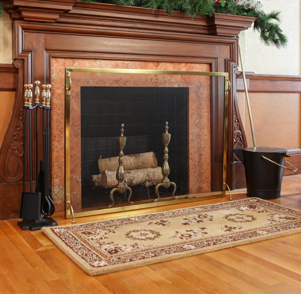 44x33-in Montreal Polished Brass Screen by Minuteman - Image 4