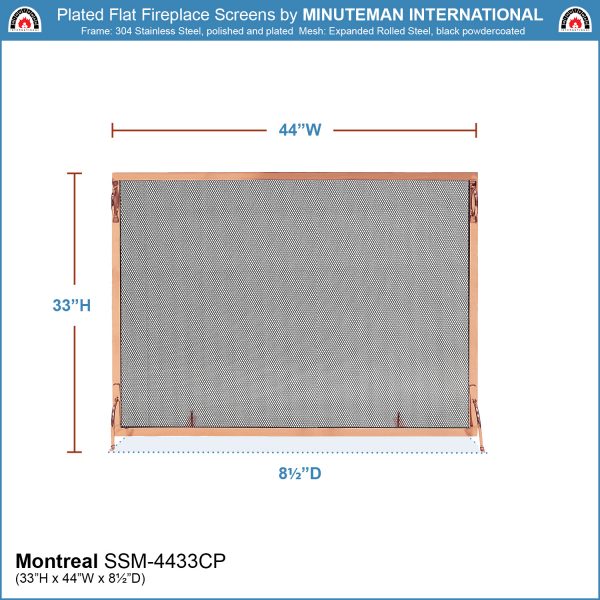 44x33-in Montreal Copper Screen by Minuteman - Image 2