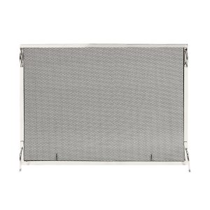 44x33-in Montreal Polished Nickel Screen by Minuteman