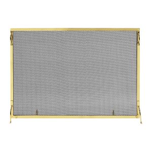 50x36-in Montreal Polished Brass Screen by Minuteman