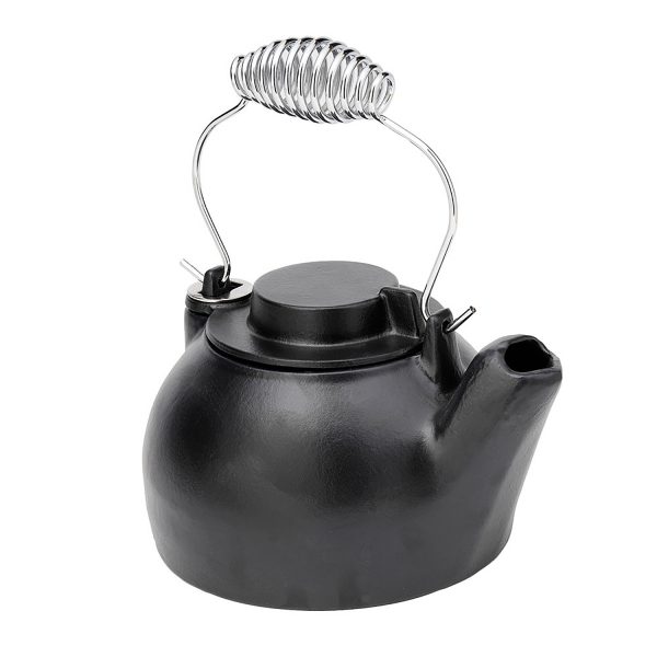 Blue-Black Enameled Humidifying Kettle by Minuteman