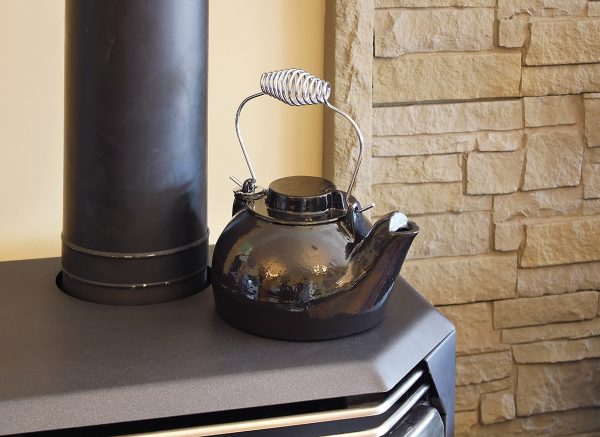 Black Enameled Humidifying Kettle by Minuteman - Image 3