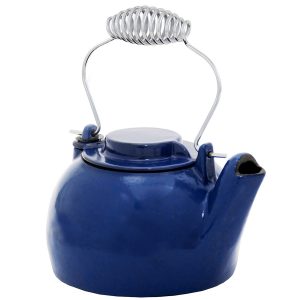 Blue Enameled Humidifying Kettle by Minuteman
