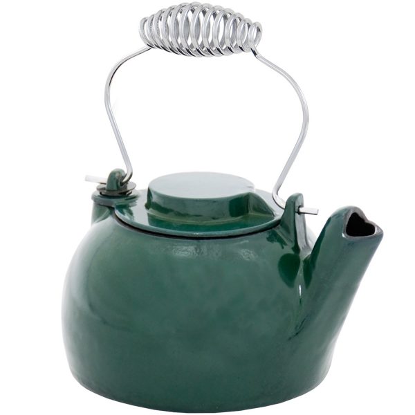 Green Enameled Humidifying Kettle by Minuteman