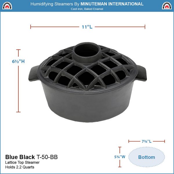 Blue-Black Lattice Top Steamer by Minuteman - Image 2
