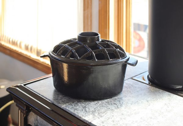 Black Lattice Top Steamer by Minuteman - Image 3