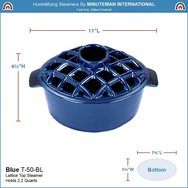 Blue Lattice Top Steamer by Minuteman - Image 2