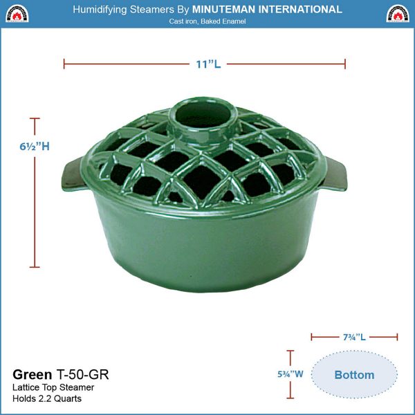 Green Lattice Top Steamer by Minuteman - Image 2