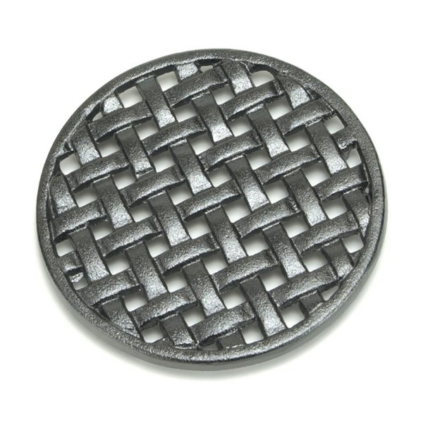 Round Cast Iron Lattice Trivet by Minuteman