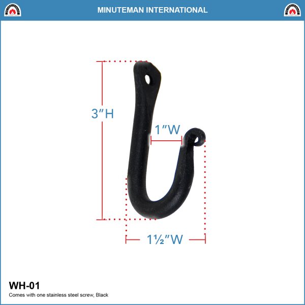 Single Hook, Wall Bracket by Minuteman - Image 2