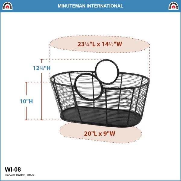 Small Wood Basket by Minuteman - Image 2