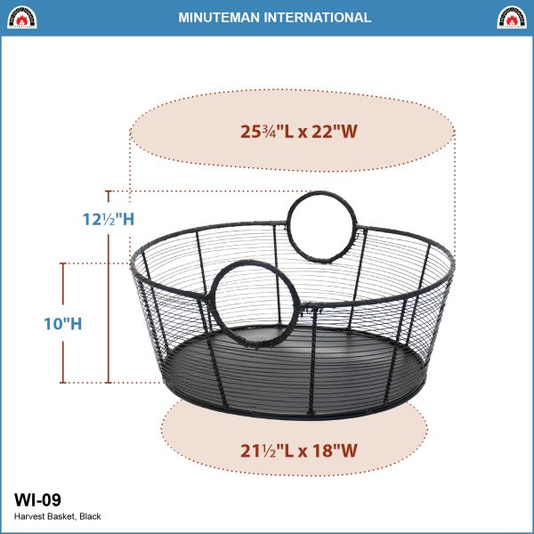 Large Wood Basket by Minuteman - Image 2