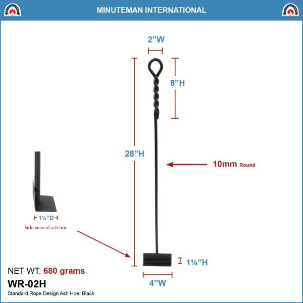 Rope Design Standard Ash Hoe by Minuteman - Image 2