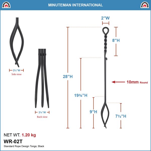 Rope Design Standard Tongs by Minuteman - Image 2