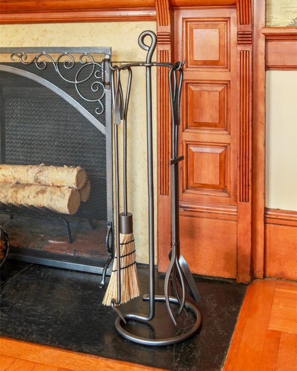 Shepherd's Hooks Fireplace Tool Set by Minuteman - Image 5