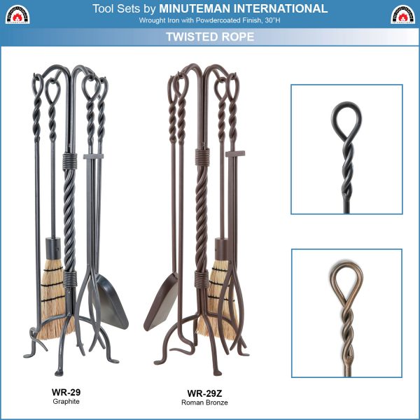Roman Bronze, Twisted Rope Tool Set by Minuteman - Image 4