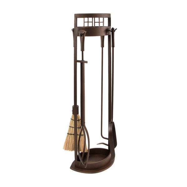Arts and Crafts Fireplace Tool Set by Minuteman