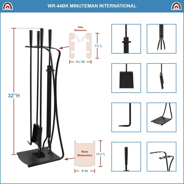 Park Avenue Tool Set, Black by Minuteman - Image 2
