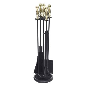 Polished Brass and Black Chelmsford Tool Set by Minuteman