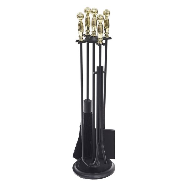 Polished Brass and Black Chelmsford Tool Set by Minuteman