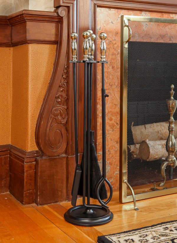 Polished Brass and Black Chelmsford Tool Set by Minuteman - Image 4
