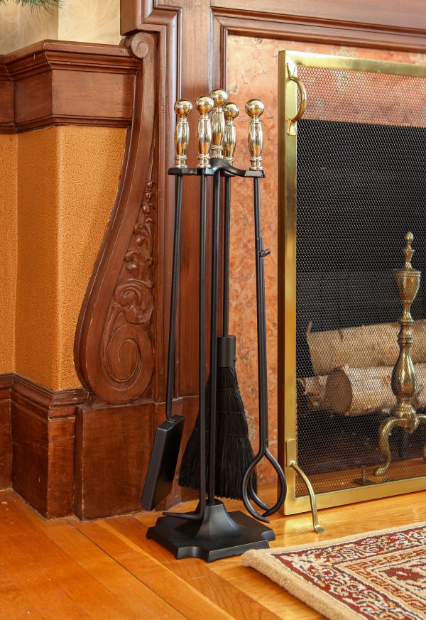 Polished Brass and Black Carlisle Tool Set by Minuteman - Image 4